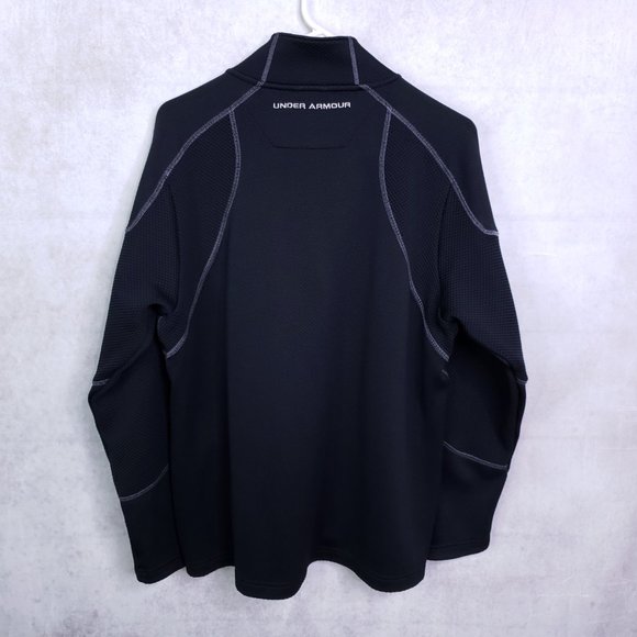 Under Armour Fuego 1/4 Zip Waffle Knit Sweater - Picture 2 of 6